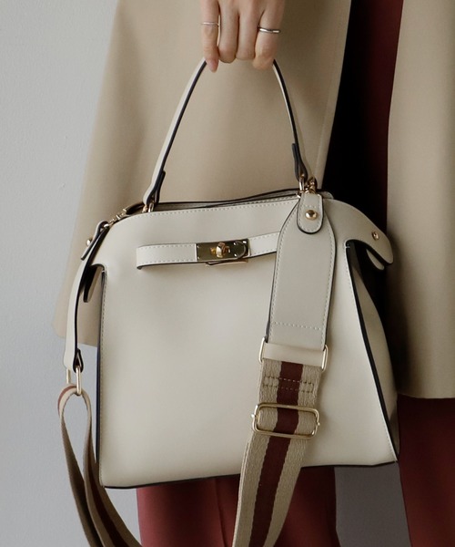 VitaFelice（ヴィータフェリーチェ）の「ワンハンドル2wayトートバッグ（Sサイズ）（トートバッグ・レディース・ブラック/カーキ/アイボリー/グレー/キャメル/グレー系/ブラック系・FREE）」の21枚目の写真