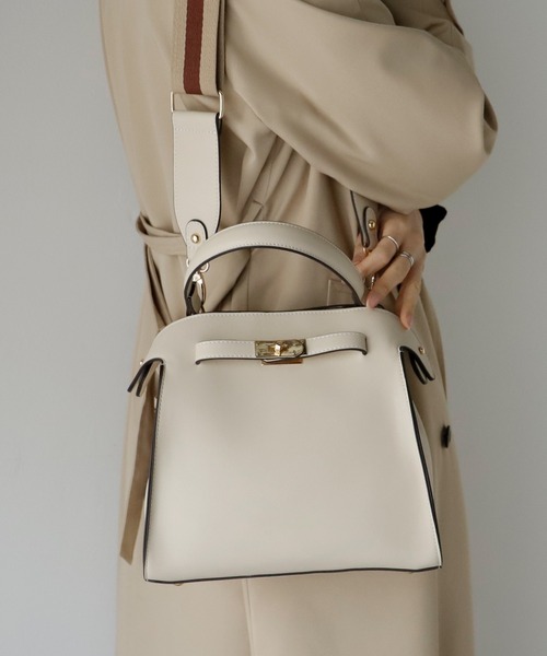 VitaFelice（ヴィータフェリーチェ）の「ワンハンドル2wayトートバッグ（Sサイズ）（トートバッグ・レディース・ブラック/カーキ/アイボリー/グレー/キャメル/グレー系/ブラック系・FREE）」の19枚目の写真