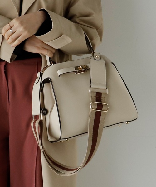 VitaFelice（ヴィータフェリーチェ）の「ワンハンドル2wayトートバッグ（Sサイズ）（トートバッグ・レディース・ブラック/カーキ/アイボリー/グレー/キャメル/グレー系/ブラック系・FREE）」の18枚目の写真