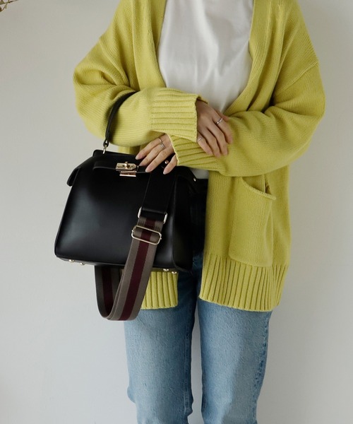 VitaFelice（ヴィータフェリーチェ）の「ワンハンドル2wayトートバッグ（Sサイズ）（トートバッグ・レディース・ブラック/カーキ/アイボリー/グレー/キャメル/グレー系/ブラック系・FREE）」の16枚目の写真