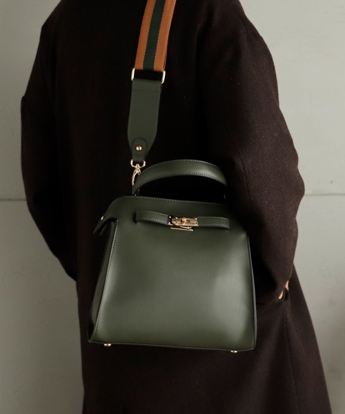 VitaFelice（ヴィータフェリーチェ）の「ワンハンドル2wayトートバッグ（Sサイズ）（トートバッグ・レディース・ブラック/カーキ/アイボリー/グレー/キャメル/グレー系/ブラック系・FREE）」の13枚目の写真