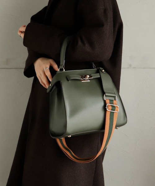 VitaFelice（ヴィータフェリーチェ）の「ワンハンドル2wayトートバッグ（Sサイズ）（トートバッグ・レディース・ブラック/カーキ/アイボリー/グレー/キャメル/グレー系/ブラック系・FREE）」の8枚目の写真