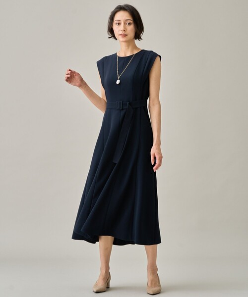 ANAYI（アナイ）の「ストレッチクロスベルト付 ワンピース