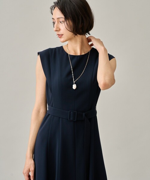ANAYI（アナイ）の「ストレッチクロスベルト付 ワンピース