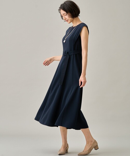 ANAYI（アナイ）の「ストレッチクロスベルト付 ワンピース（ワンピース