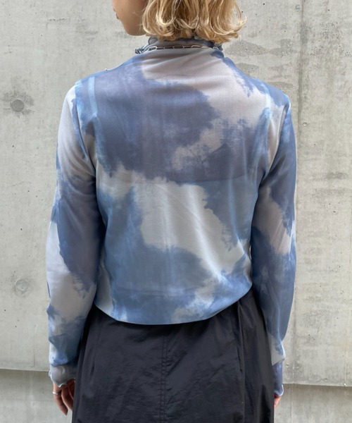 CIAOPANIC(チャオパニック)の「タイダイシアーメロウタートル(Tシャツ/カットソー・レディース・ベージュ/パープル/ブルー・FREE)」の17枚目の写真