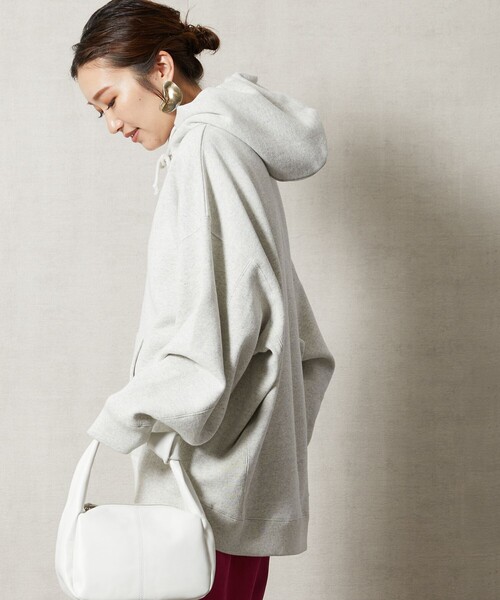 FREAK'S STORE（フリークスストア）の「【WEB限定】ヘビーウェイトパーカー（パーカー・レディース・ライトグレー/ブラック/グレー/ピンク/グリーン/ラベンダー/ナチュラル/イエロー・ﾌﾘ-）」の22枚目の写真