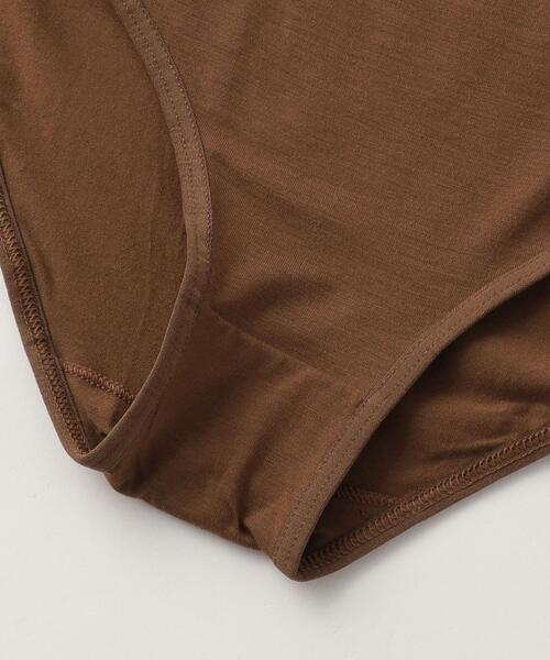 Steven Alan(スティーブンアラン)の「<BASERANGE>HIGHWAIST BELL PANTIES OCULAR/ショーツ(ショーツ・レディース・ブラウン・S)」の4枚目の写真