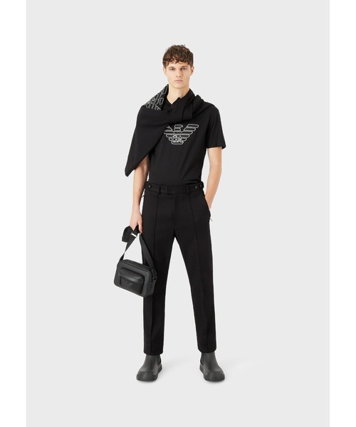 EMPORIO ARMANI（エンポリオアルマーニ）の「【エンポリオ アルマーニ】スウェットシャツ ダブルジャージー素材 シグネチャーロゴ刺繍（スウェット・メンズ・ブラック系その他/ブラック系3・X-LARGE/LARGE/SMALL/MEDIUM）」の6枚目の写真