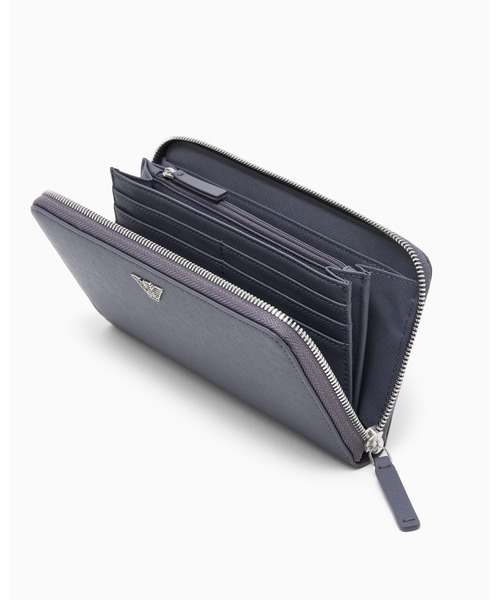 EMPORIO ARMANI（エンポリオアルマーニ）の「【エンポリオ アルマーニ】ASV ラウンドファスナーウォレット イーグルプレート付き（財布・メンズ・ブラック系その他・FREE）」の9枚目の写真