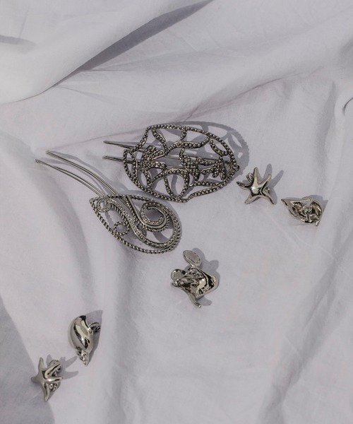 IRIS47(イリスフォーセブン)の「【IRIS 47】seahorse pin HB14 ※(ヘアピン・レディース・シルバー・FREE)」の6枚目の写真