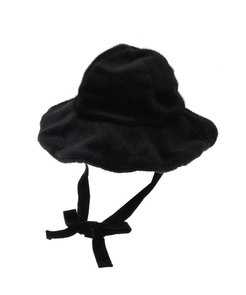 Candy Stripper（キャンディストリッパー）の「FLUFFY FUR ハット（ハット・レディース・ブラック/オフホワイト・FREE）」の12枚目の写真