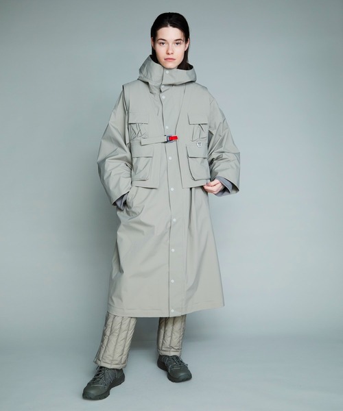 F/CE. （エフシーイー）の「F/CE. WATERPROOF LAYERED COAT / エフシーイー ウォータープルーフ レイヤードコート（ステンカラーコート・メンズ・ブラック・SMALL）」の7枚目の写真