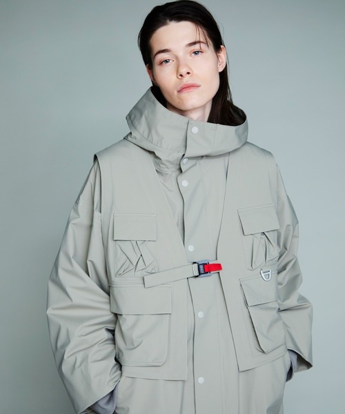 F/CE. （エフシーイー）の「F/CE. WATERPROOF LAYERED COAT / エフシーイー ウォータープルーフ レイヤードコート（ステンカラーコート・メンズ・ブラック・SMALL）」の13枚目の写真