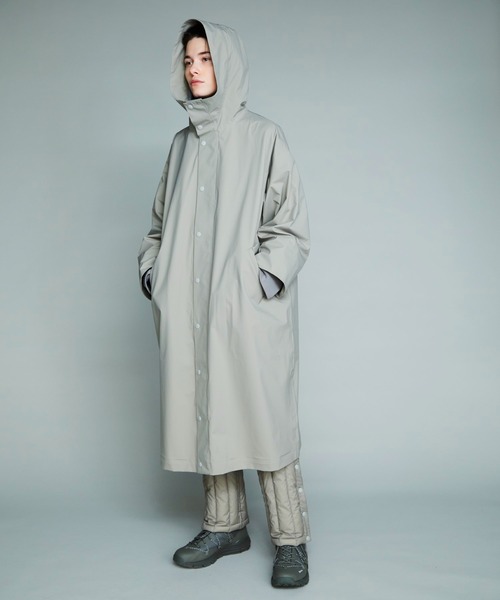 F/CE. （エフシーイー）の「F/CE. WATERPROOF LAYERED COAT / エフシーイー ウォータープルーフ レイヤードコート（ステンカラーコート・メンズ・ブラック・SMALL）」の8枚目の写真