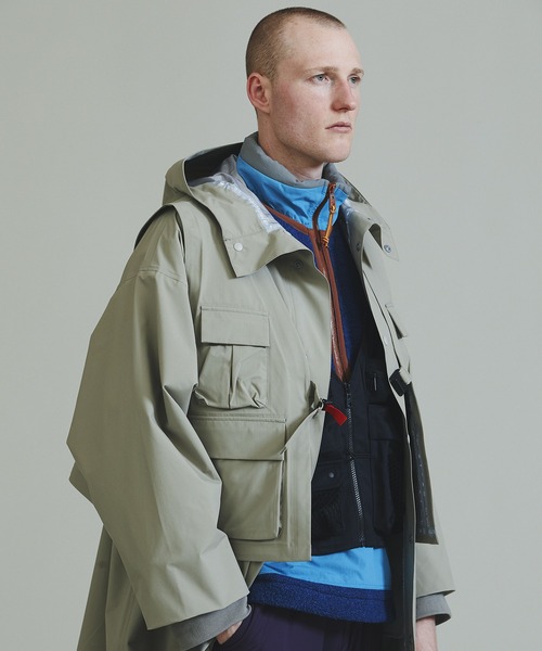 F/CE. （エフシーイー）の「F/CE. WATERPROOF LAYERED COAT / エフシーイー ウォータープルーフ レイヤードコート（ステンカラーコート・メンズ・ブラック・SMALL）」の21枚目の写真