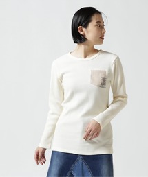 AVIREX | L/S MINI WAFFLW POCKET T-SHIRT/ ミニワッフルポケットTシャツ(Tシャツ/カットソー)