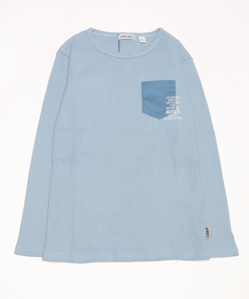 AVIREX（アヴィレックス）の「L/S MINI WAFFLW POCKET T-SHIRT/ ミニワッフルポケットTシャツ（Tシャツ/カットソー・レディース・その他/ホワイト系2/ブラック・S/M）」の15枚目の写真