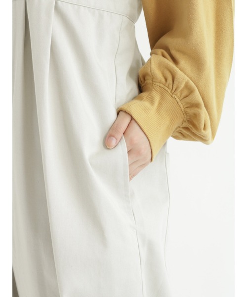 Samansa Mos2(サマンサ モスモス)の「ぽわんサロペット(サロペット/オーバーオール・レディース・ベージュ/ネイビー/モカ・フリ-)」の18枚目の写真