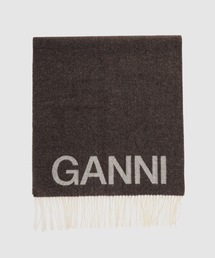 GANNI | Wool Mix Fringed Scarf(ストール/ショール)