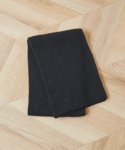 ANGIE（アンジー）の「リブニットマフラー（マフラー・レディース・ブラック/アイボリー/ライトベージュ/杢グレー/ダークベージュ/ブラウン/レッド/ブルー・FREE）」の9枚目の写真