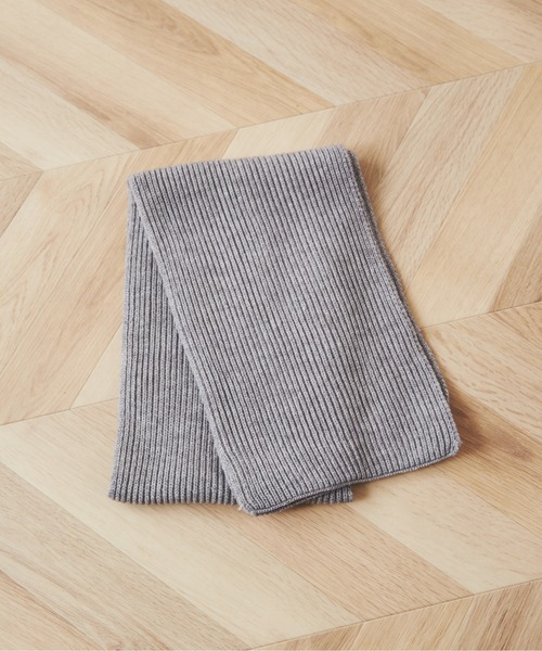 ANGIE（アンジー）の「リブニットマフラー（マフラー・レディース・ブラック/アイボリー/ライトベージュ/杢グレー/ダークベージュ/ブラウン/レッド/ブルー・FREE）」の16枚目の写真