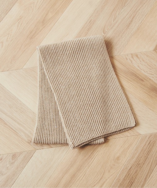 ANGIE（アンジー）の「リブニットマフラー（マフラー・レディース・ブラック/アイボリー/ライトベージュ/杢グレー/ダークベージュ/ブラウン/レッド/ブルー・FREE）」の20枚目の写真