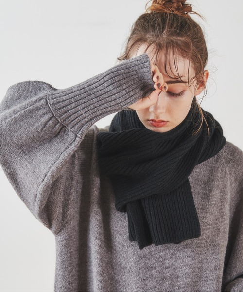 ANGIE（アンジー）の「リブニットマフラー（マフラー）」 - WEAR