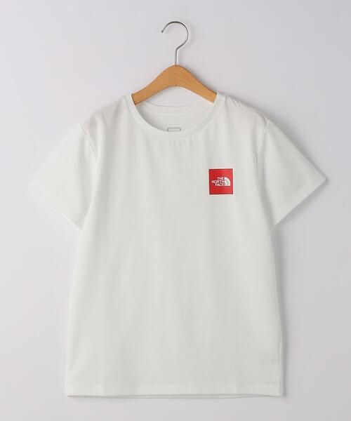 THE NORTH FACE(ザノースフェイス)の「<THE NORTH FACE> スクエア ロゴTシャツ 130cm-150cm(Tシャツ/カットソー・キッズ・ブラック/ホワイト/オレンジ・130cm/150cm/140cm)」の1枚目の写真