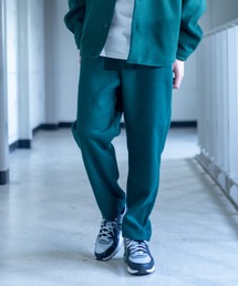 フェイクウール ワイドテーパード シェフパンツ