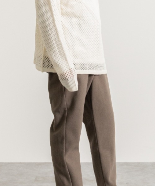 NYLAUS（ナイラス）の「フェイクウール ワイドテーパード シェフパンツ（その他パンツ・メンズ・ブラック/グレイッシュベージュ/グリーン/アイボリー・LL/L/M）」の8枚目の写真