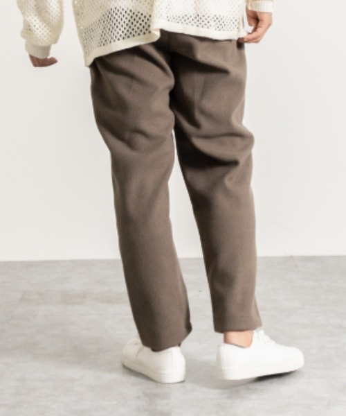 NYLAUS（ナイラス）の「フェイクウール ワイドテーパード シェフパンツ（その他パンツ・メンズ・ブラック/グレイッシュベージュ/グリーン/アイボリー・LL/L/M）」の10枚目の写真