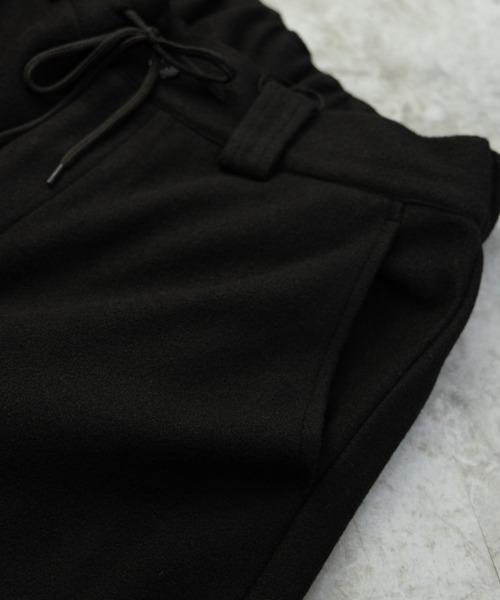 NYLAUS（ナイラス）の「フェイクウール ワイドテーパード シェフパンツ（その他パンツ・メンズ・ブラック/グレイッシュベージュ/グリーン/アイボリー・LL/L/M）」の12枚目の写真