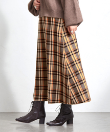 B.C STOCK | チェックリバーシブルスカート(スカート)