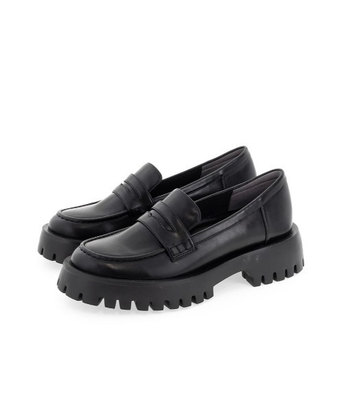 RANDA（ランダ）の「トラックソールローファーシューズ（ローファー・レディース・グレイッシュベージュ/アイボリー/ブラック・S/M/L/LL）」の9枚目の写真