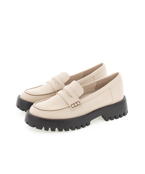 RANDA（ランダ）の「トラックソールローファーシューズ（ローファー・レディース・グレイッシュベージュ/アイボリー/ブラック・S/M/L/LL）」の15枚目の写真