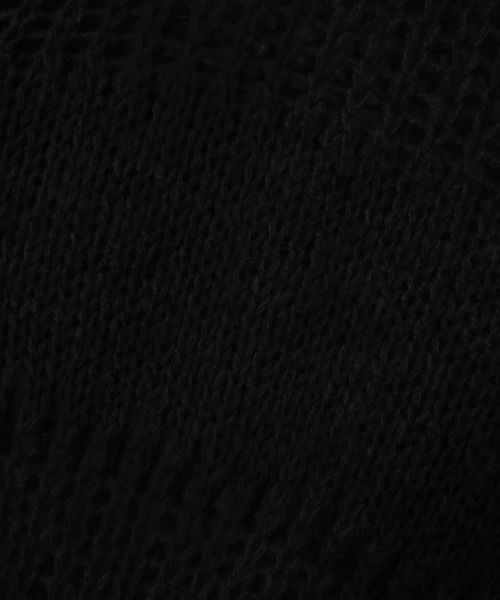 TheOpen Product(ザオープンプロダクト)の「【TheOpen Product】IRREGULAR NETTED SWEATER(ニット/セーター・レディース・ブラック/レッド/ホワイト系その他・M/S)」の5枚目の写真