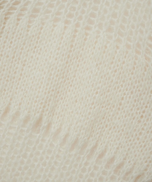 TheOpen Product(ザオープンプロダクト)の「【TheOpen Product】IRREGULAR NETTED SWEATER(ニット/セーター・レディース・ブラック/レッド/ホワイト系その他・M/S)」の16枚目の写真