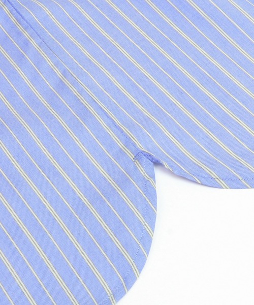 Pitta Re:)（ピッタリ）の「形態安定ノーアイロン ラウンドテール レギュラー 長袖ビジネスワイシャツ（ビジネスシャツ・メンズ・ブルー・LL/S/M/L）」の6枚目の写真