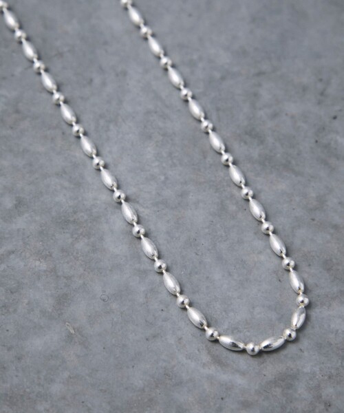 PUBLIC TOKYO（パブリックトウキョウ）の「シルバーボールチェーン4WAYコード（ネックレス・メンズ・シルバー・FREE）」の8枚目の写真