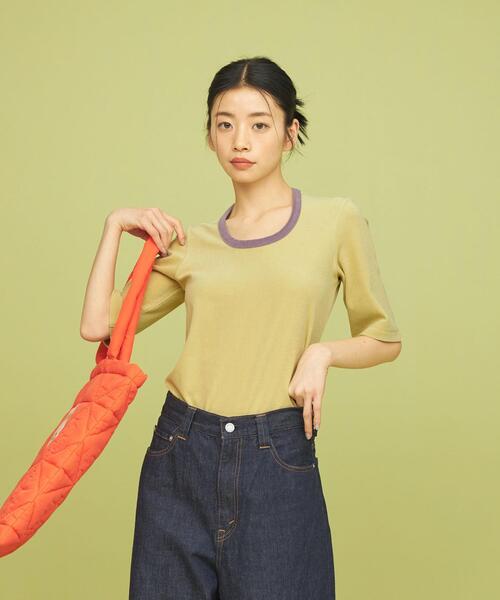 tシャツ バインダーコンパクトTシャツ レディース パイルリンガーコンパクトTシャツ[URA5-21L013]｜URBAN RESEARCH