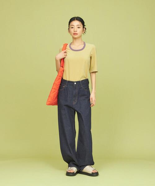 tシャツ バインダーコンパクトTシャツ レディース URBAN RESEARCH tシャツ パイルリンガーコンパクトTシャツ