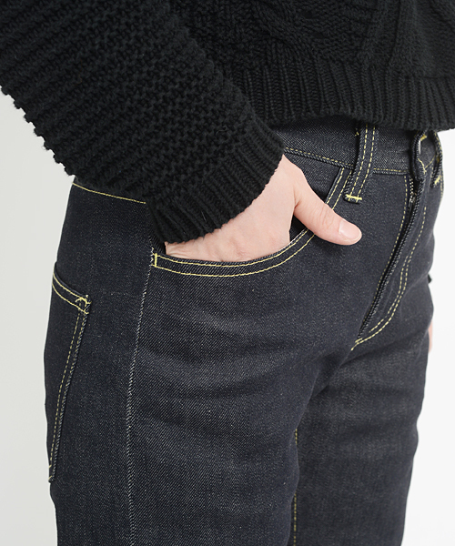 MILKFED.（ミルクフェド）の「【mini10月号掲載】SLIM FIT JEAN（デニム/ミドル/ストレッチ）（その他パンツ・レディース・インディゴブルー・MEDIUM/X-SMALL/SMALL）」の4枚目の写真
