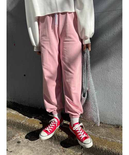 WC（ダブル シー）の「スウェットイージーパンツ（スウェットパンツ・レディース・ブラック/ホワイト/ピンク・FREE）」の3枚目の写真
