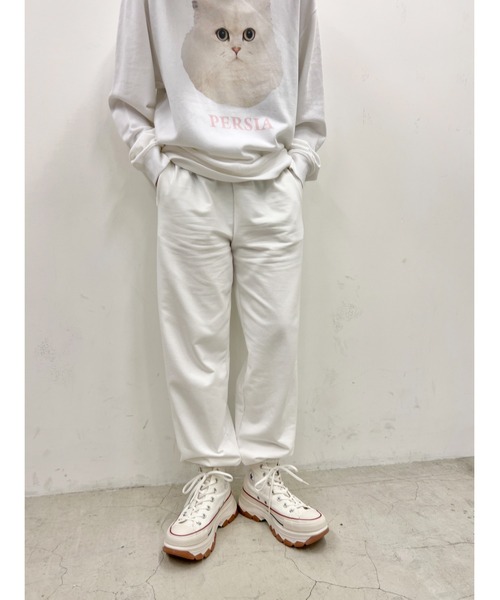 WC（ダブル シー）の「スウェットイージーパンツ（スウェットパンツ・レディース・ブラック/ホワイト/ピンク・FREE）」の5枚目の写真