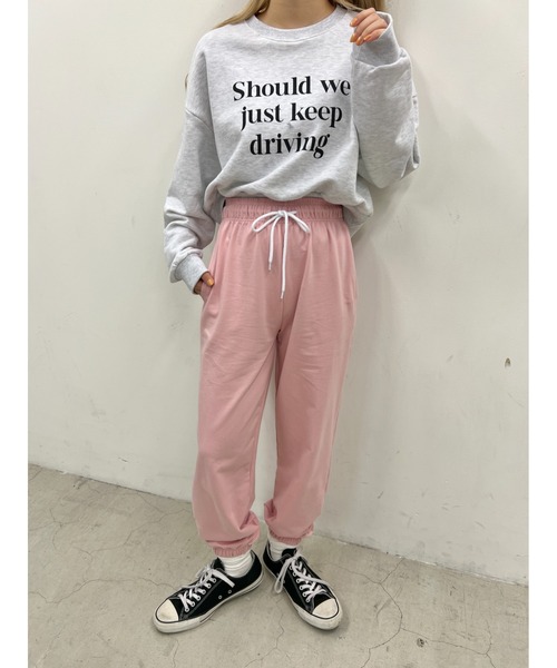 WC（ダブル シー）の「スウェットイージーパンツ（スウェットパンツ・レディース・ブラック/ホワイト/ピンク・FREE）」の14枚目の写真