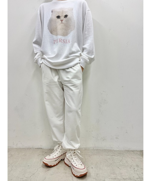 WC（ダブル シー）の「スウェットイージーパンツ（スウェットパンツ・レディース・ブラック/ホワイト/ピンク・FREE）」の7枚目の写真