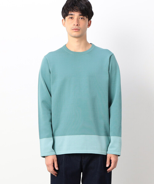 セール】バイカラー デザイン プルオーバー（ニット/セーター）｜COMME