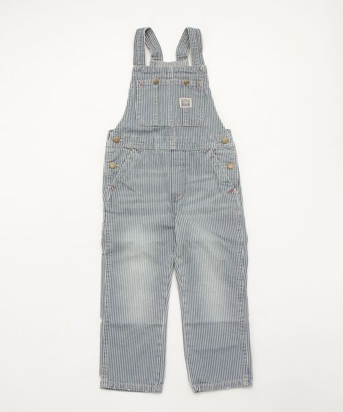 POLO RALPH LAUREN CHILDRENSWEAR（ポロ ラルフ ローレン チルドレンズウェア）の「ストライプド コットン デニム オーバーオール（サロペット/オーバーオール・キッズ・ブルー・4/7/6）」の2枚目の写真