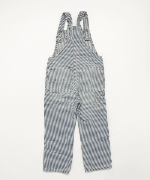 POLO RALPH LAUREN CHILDRENSWEAR（ポロ ラルフ ローレン チルドレンズウェア）の「ストライプド コットン デニム オーバーオール（サロペット/オーバーオール・キッズ・ブルー・4/7/6）」の3枚目の写真